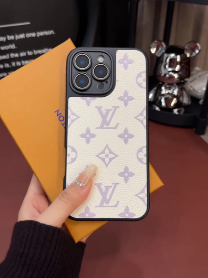 路易威登荔枝紋皮質手機殼